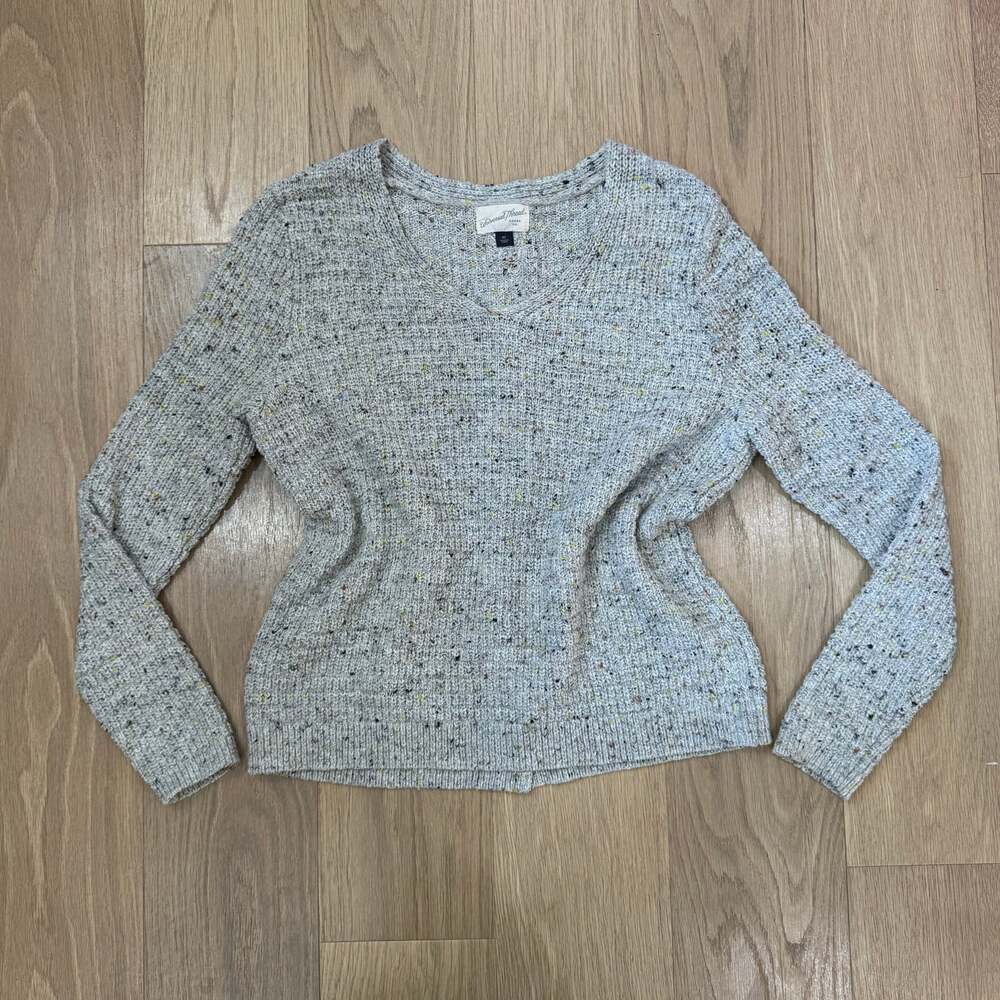 Universal Thread Grey Multicolored Chunky Cable Knit Sweater Size XS